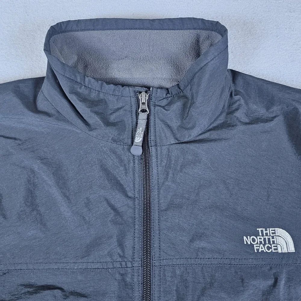 VTG The North Face Jacket Mens Extra Large Black Full Zip Fleece Lined Gorpcore